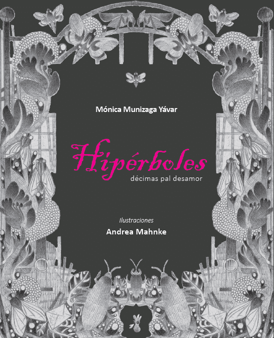 1. Portada del libro "Hipérboles", con un diseño colorido y tipografía llamativa.